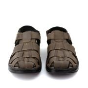 LA CUOIERIA Men Brown Leather Sandal