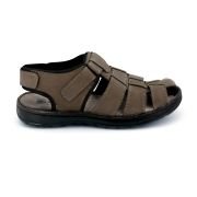 LA CUOIERIA Men Brown Leather Sandal