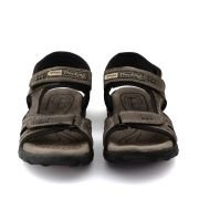 LA CUOIERIA Men Nubuck Brown Leather Sandal