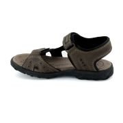 LA CUOIERIA Men Nubuck Brown Leather Sandal