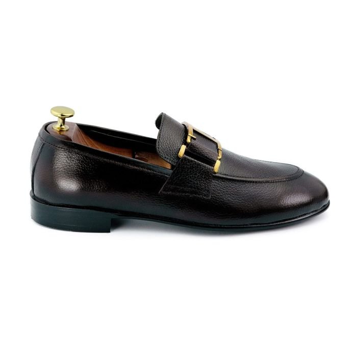 OXBOK Men Mild Gold Brown Leather Loafer