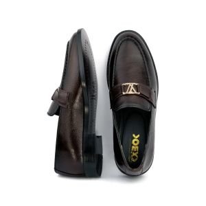 OXBOK Men LV Brown Leather Loafer
