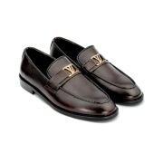 OXBOK Men LV Brown Leather Loafer
