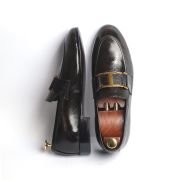 OXBOK Men Mild Gold Brown Leather Loafer